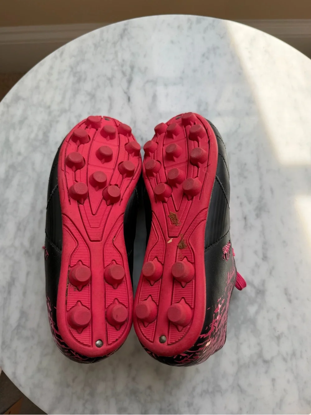 Soccer Girl’s Black and Pink Soccer Cleats
